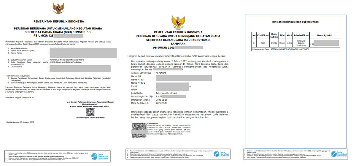Contoh Format SBU BS012 Konstruksi Bangunan Pelabuhan Perikanan