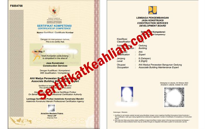 SKK Konstruksi SI132001 Pelaksana Lapangan Pekerjaan Pemasangan Pipa Leachate